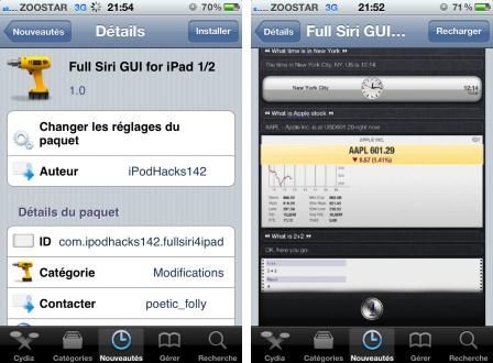 ipad 2 siri installer gratuitement