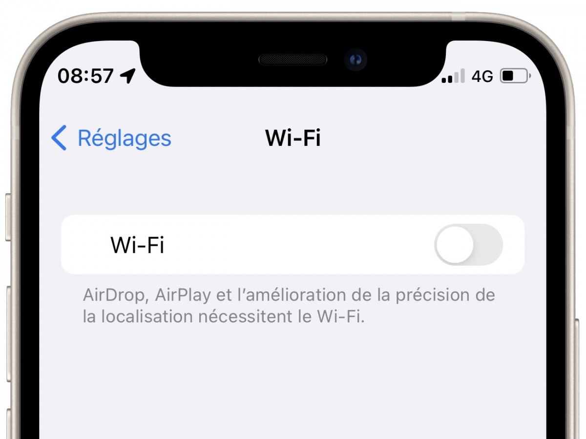 wifi iphone reglages wifi iphone reglages