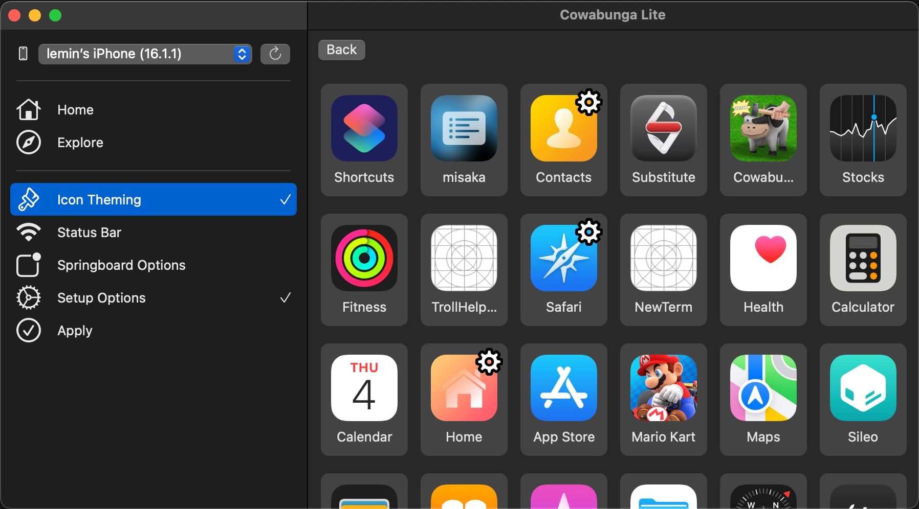 Cowabunga Lite personnalise iOS et iPadOS sur les appareils Apple les