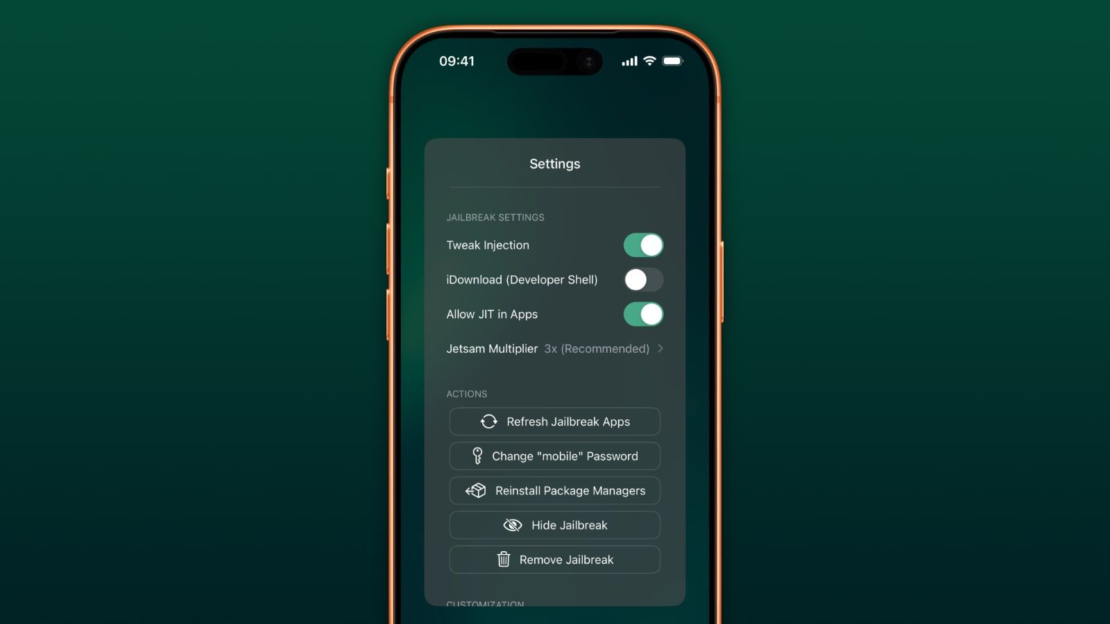 dopamine v3 settings