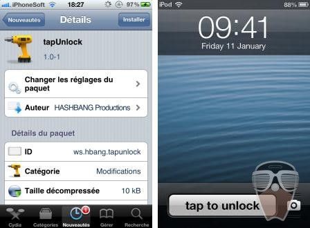 tweak slider taptunlock