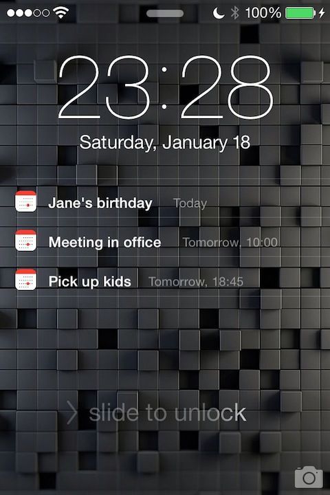 tweak lockscreencalendar tweak lockscreencalendar