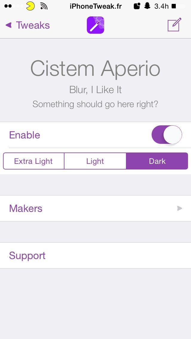 cistemaperio settings