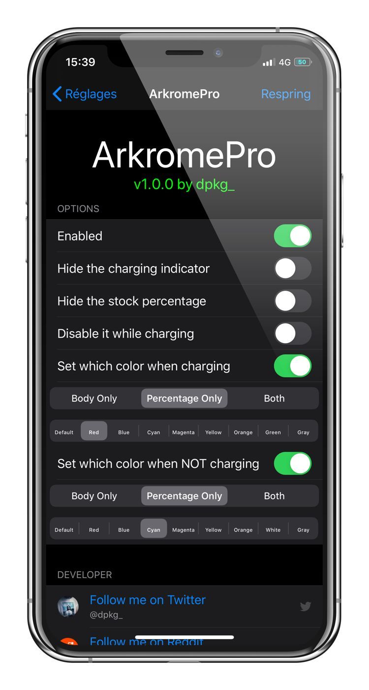 arkrome settings arkrome settings