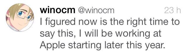 winocm tweet