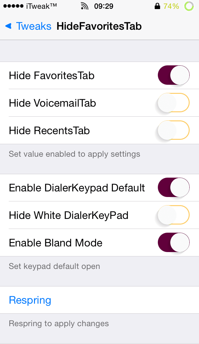 hidefavoritestab settings hidefavoritestab settings