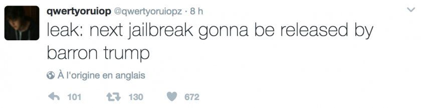 barron trump jailbreak ios 10.3 ios 11