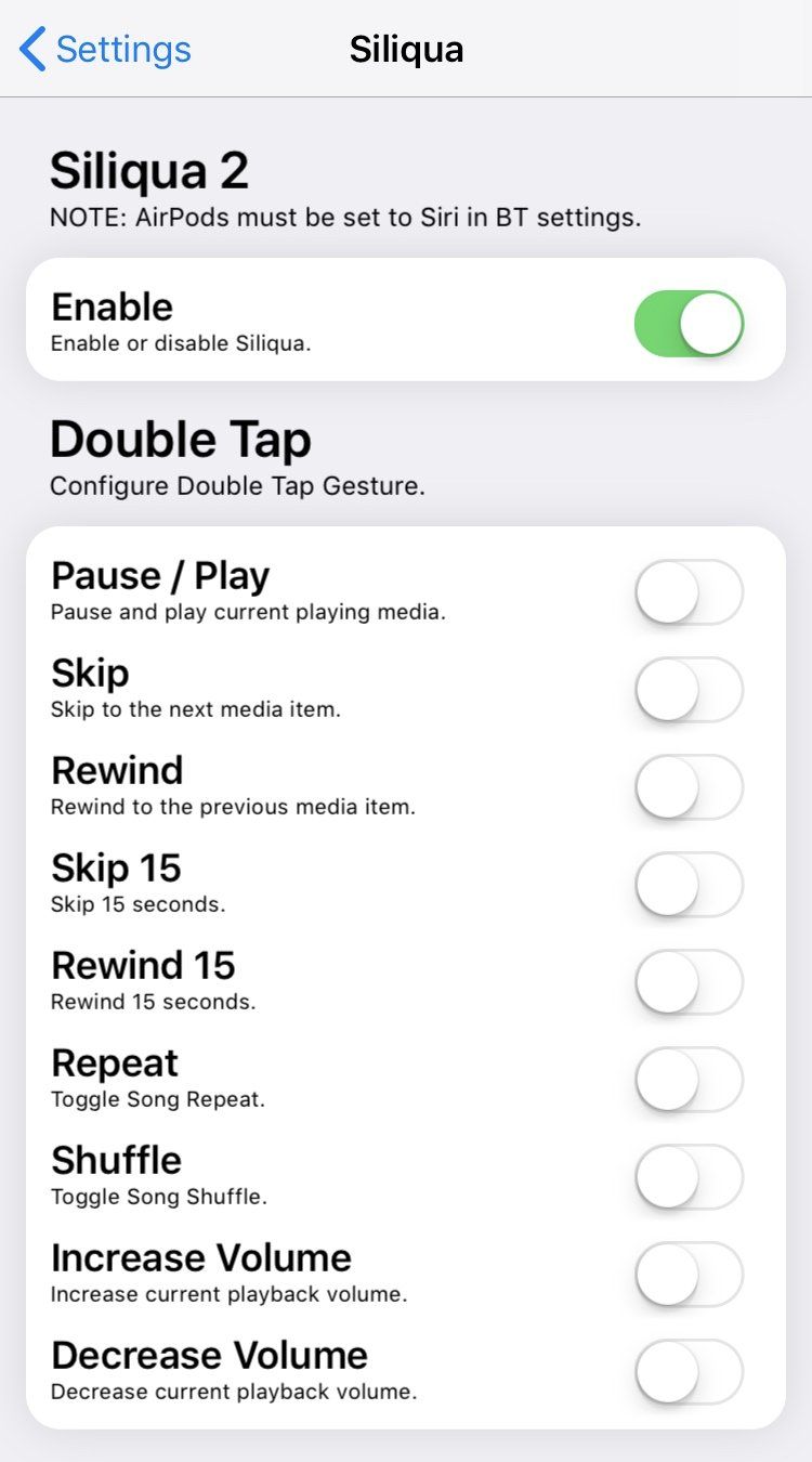 silica 2 tweak airpods
