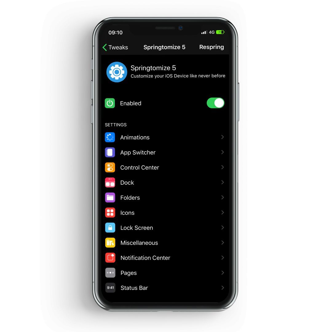 springtomize 5 tweak ios springtomize 5 tweak ios