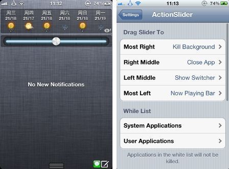 Action Slider Action slider