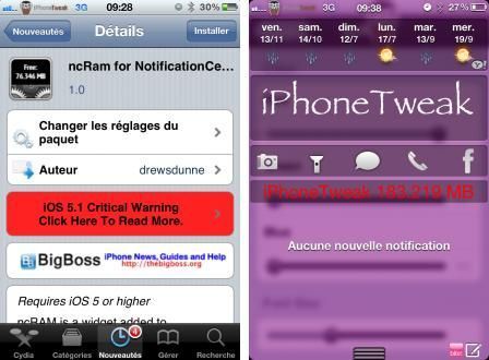 ncRam for NotificationCenter ncRam for NotificationCenter