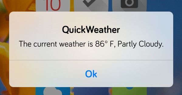 tweak quickweather