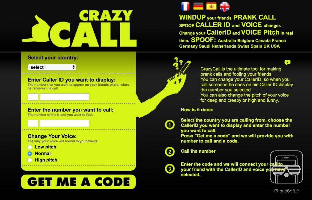 Enter call. Crazy Call. Caller ID Spoofing. Программирование ПРАНК. Ultimate Tool.
