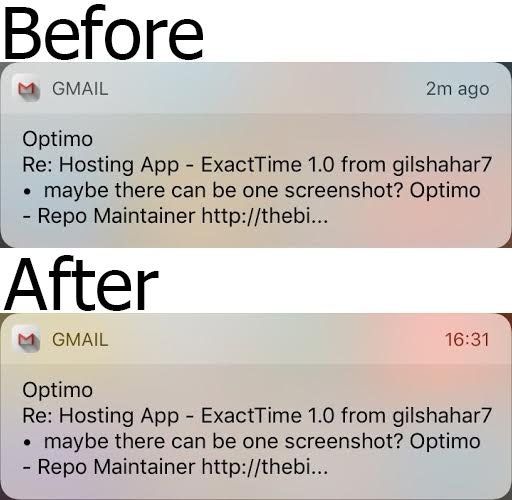 exacttime tweak exacttime tweak