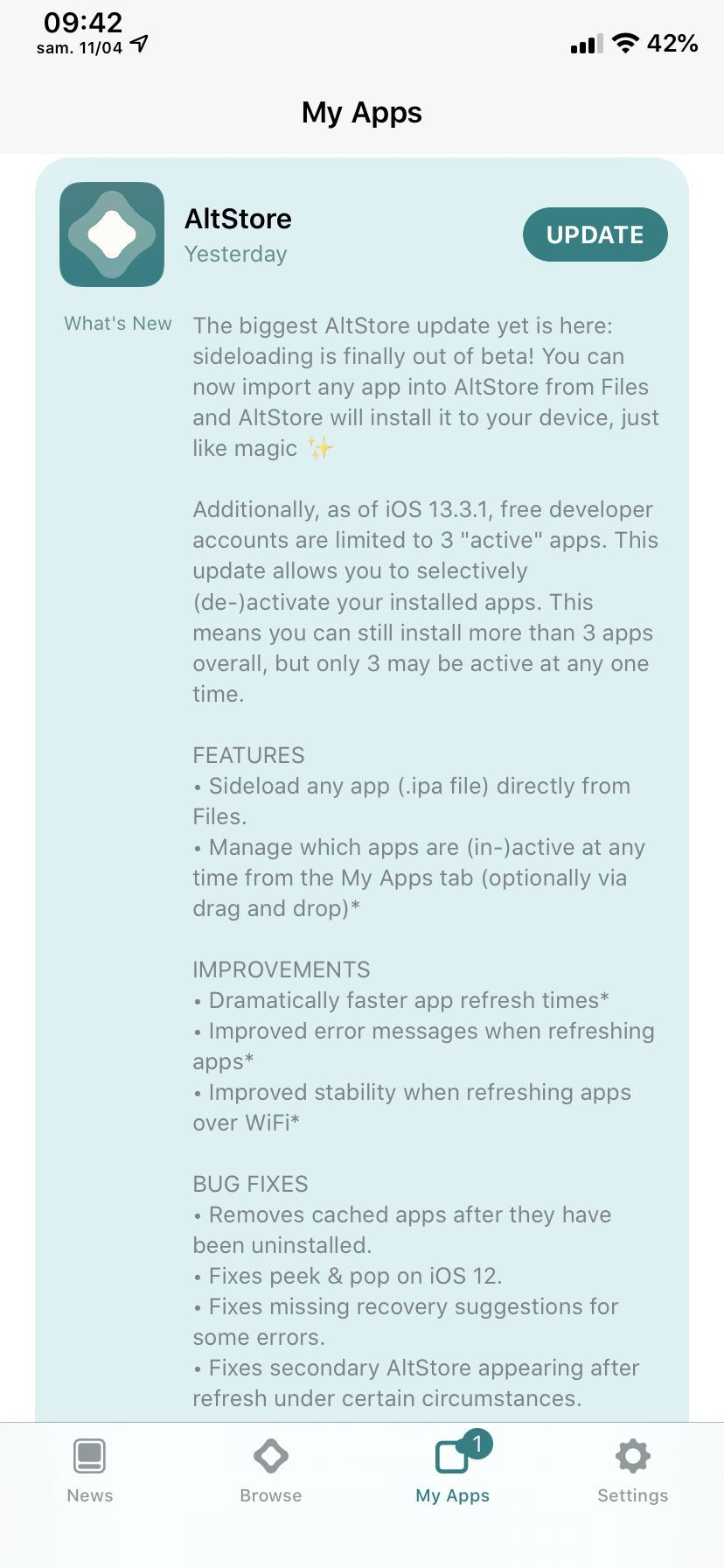 altstore changelog 1.3