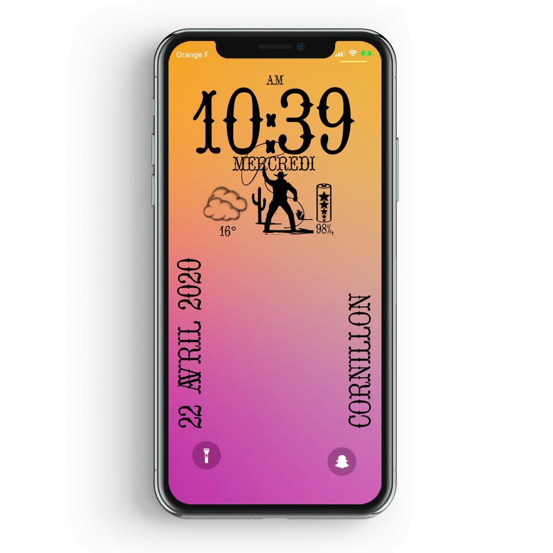 Cowboy : Un widget pour plonger votre iPhone dans un western