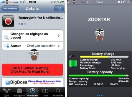 BatteryInfo for Notification Center BatteryInfo for Notification Center