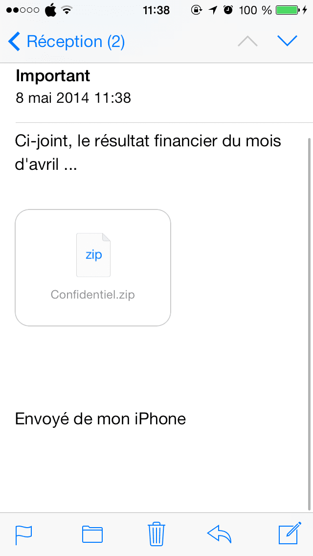 Faille des pièces jointes sur iOS 7, que faire ?