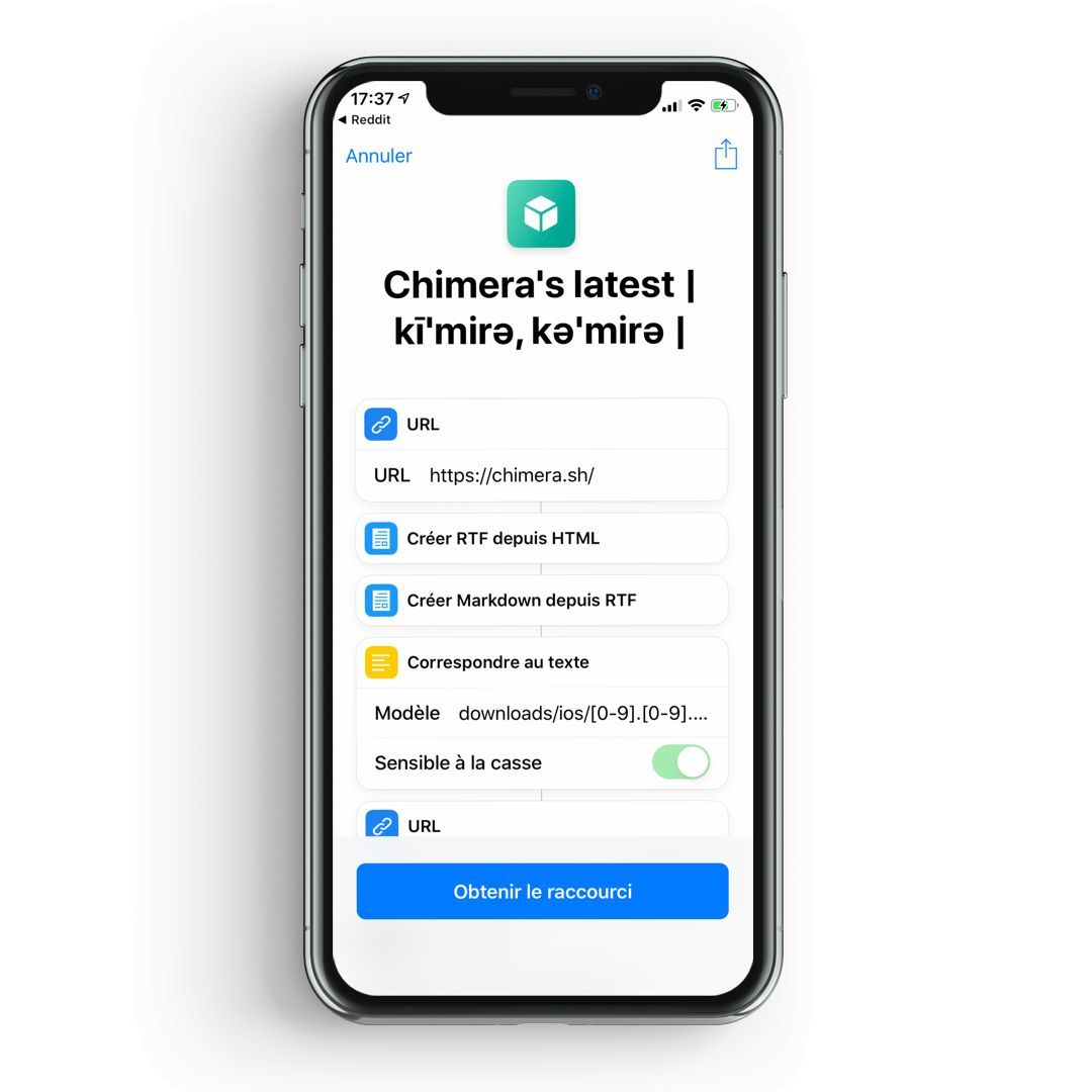 chimera shortchut iphone  chimera shortchut iphone