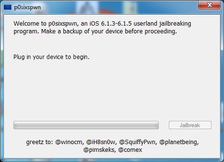 p0sixspwn windows screen
