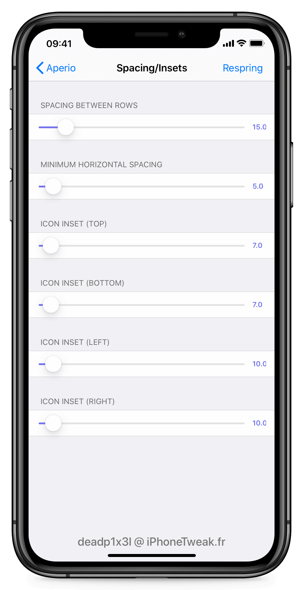 aperio settings spacing aperio settings spacing