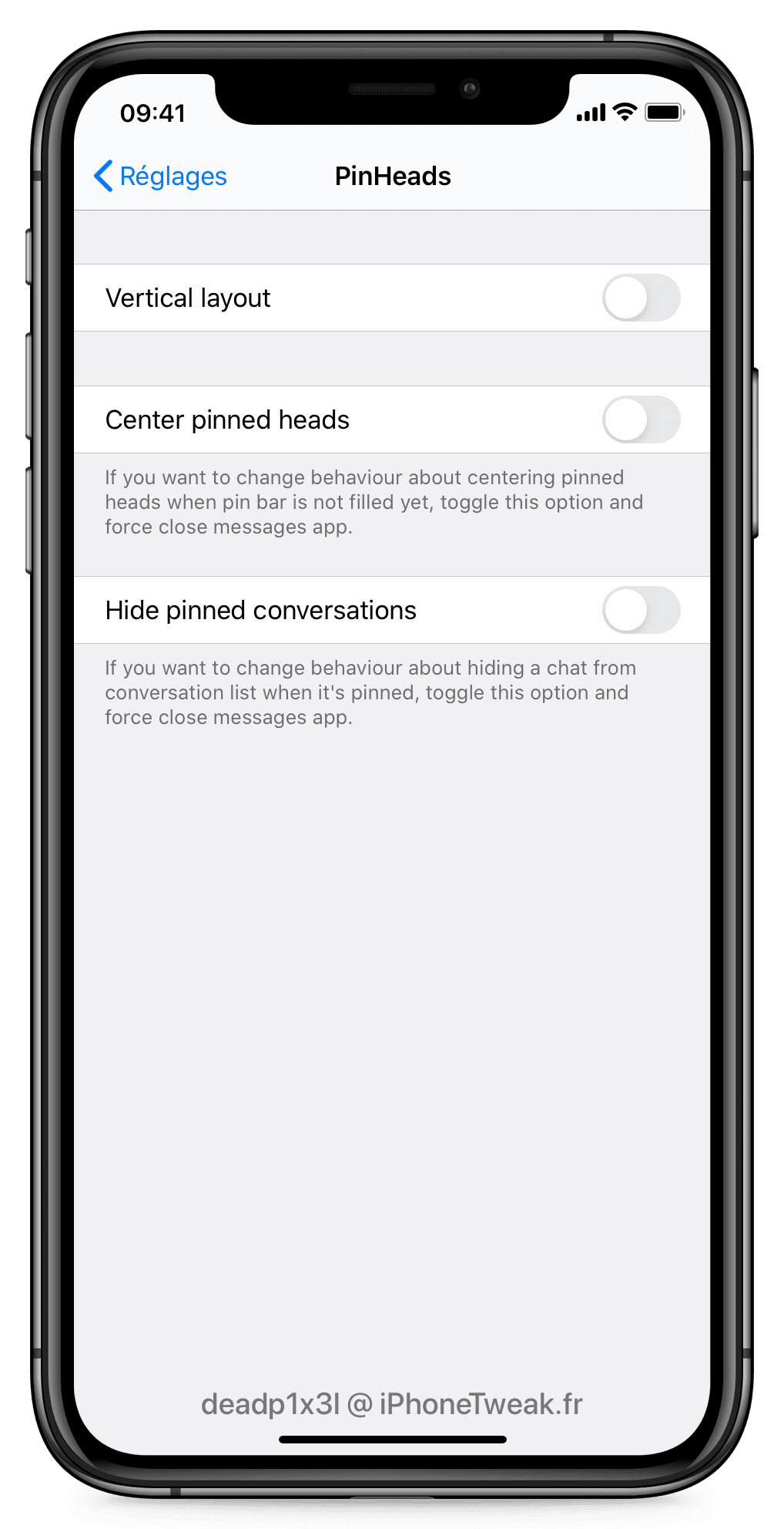 pinheads settings pinheads settings