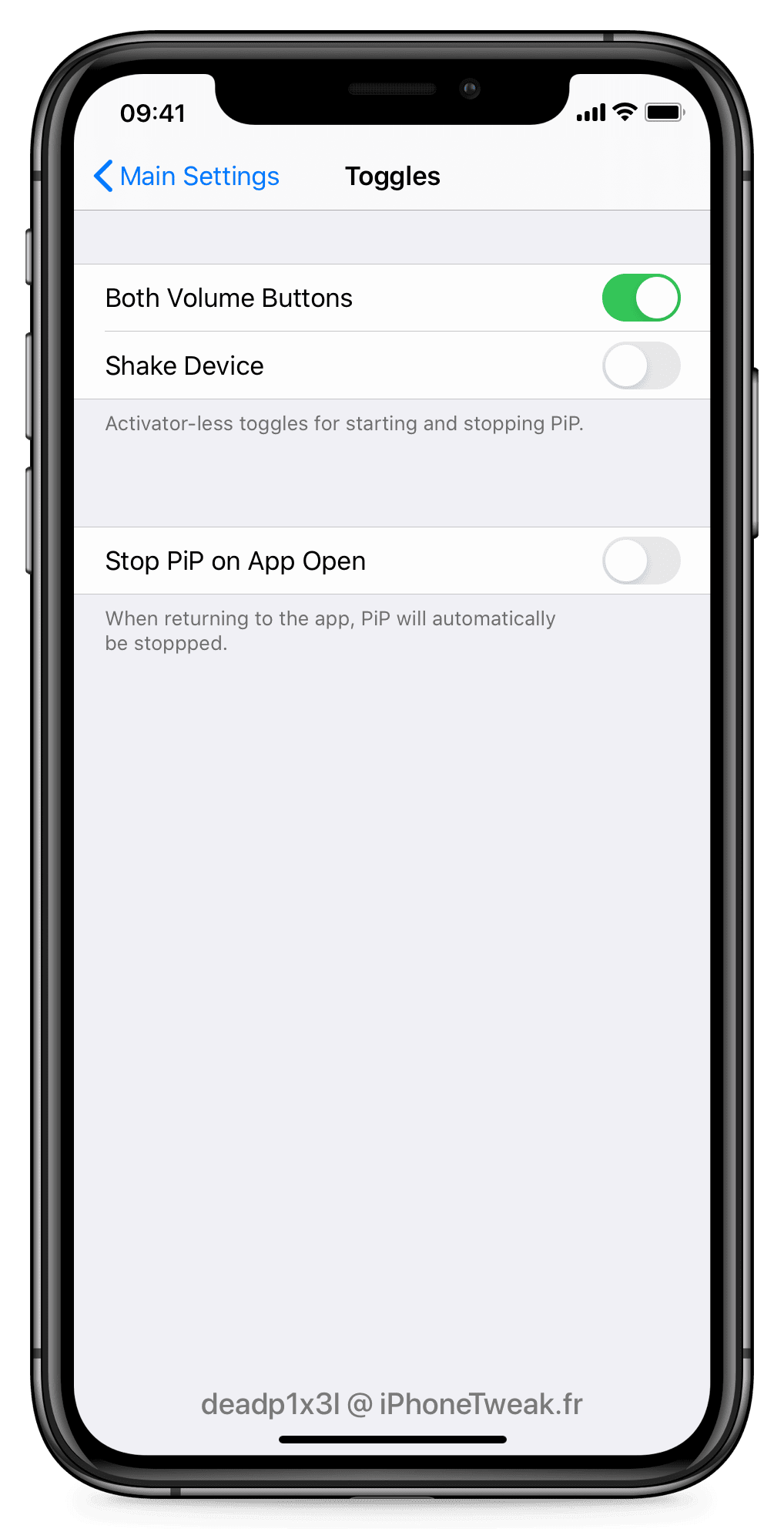 titan settings toggles titan settings toggles
