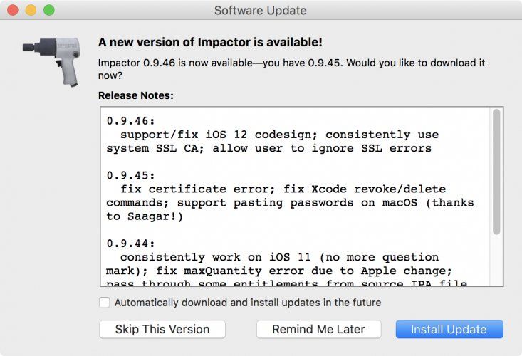 cydia impactor ios 10.2