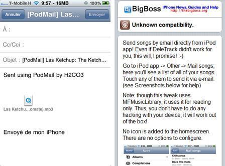 PodMail : un tweak pour envoyer ses musiques par email PodMail : un tweak pour envoyer ses musiques par email