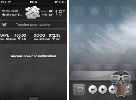 centredenotification glasklart