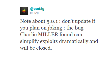 Tweet pod2g Tweet pod2g