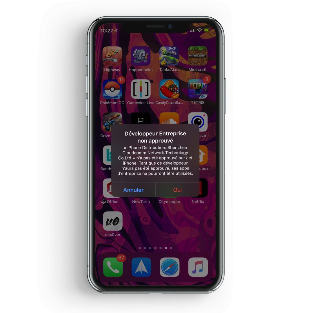 trustdevalert tweak ios
