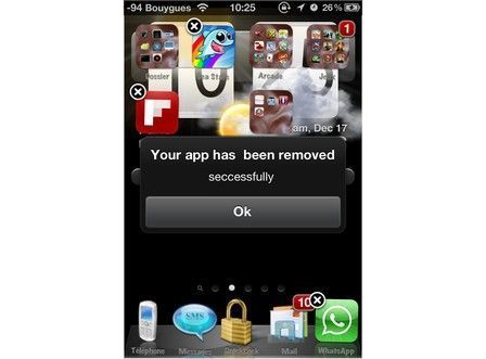 successful uninstall