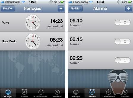 tweak clock delete