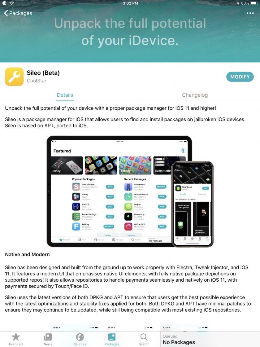 sileo apercu cydia like sileo apercu cydia like