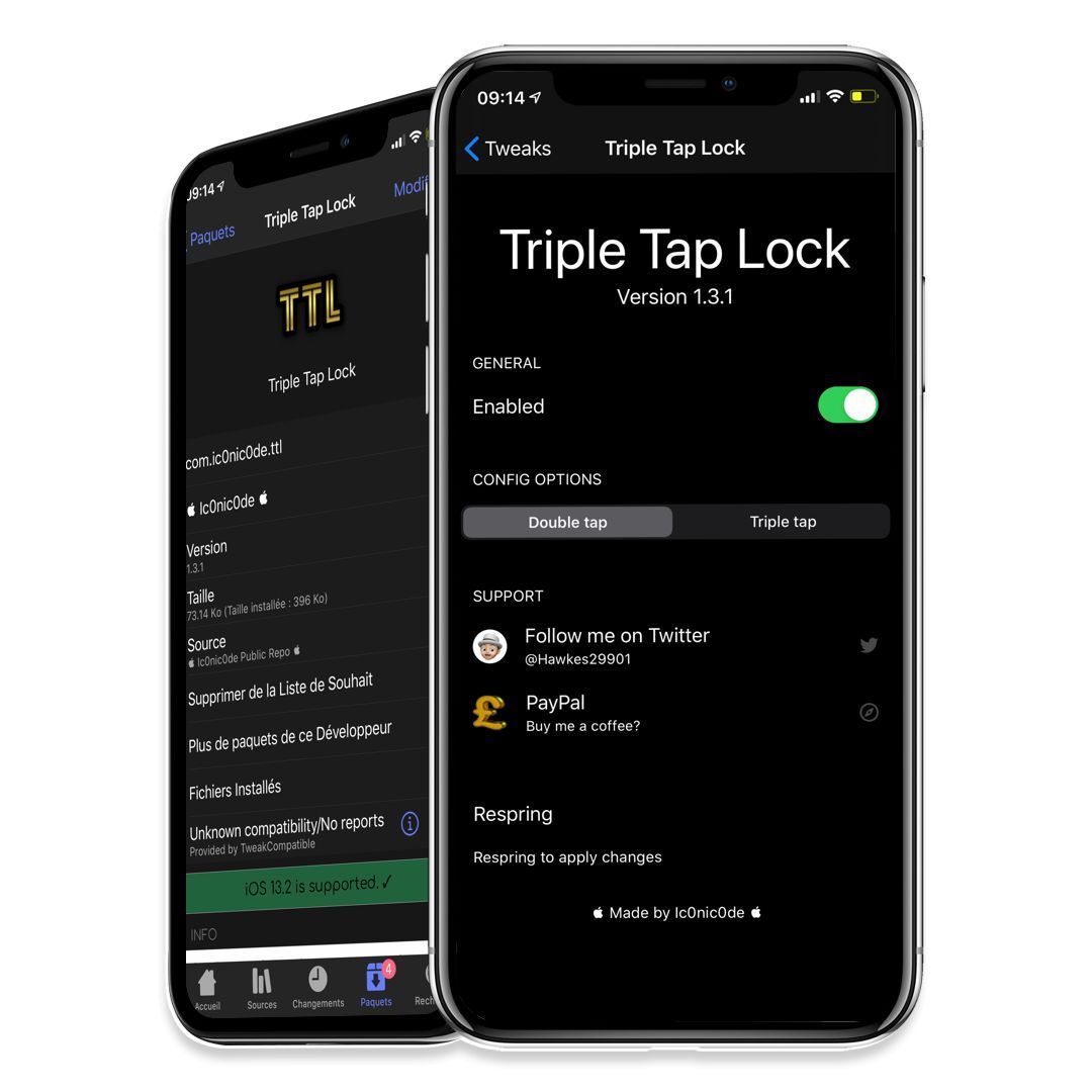 Triple Tap Lock Verrouillez votre appareil à l'aide d'un triple tap