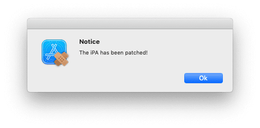 ipa patcher done ipa patcher done